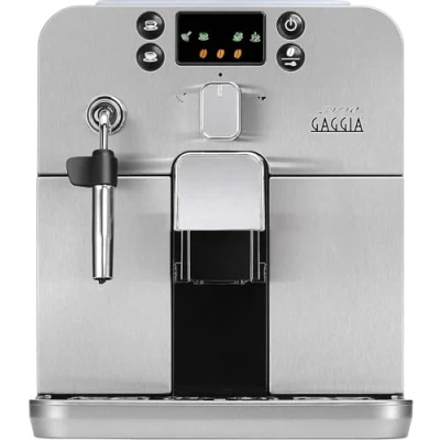 Imagen de Gaggia Brera Silver, Cafetera Automática para Espresso y Cappuccino, Café en Grano o Molido, RI9305/01, 1400W, Plata, 100% Made in Italy