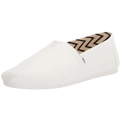 Imagen de TOMS Alpargata de algodón reciclado, Mocasines Planos Hombre, Blanco, 39 EU