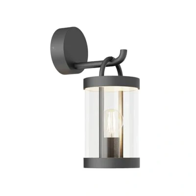 Imagen de Lucande aplique de exterior Cassian, 30 cm, antracita, IP54