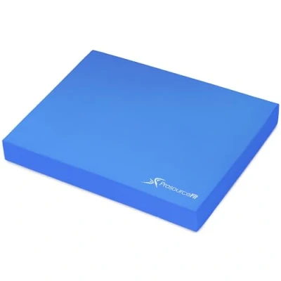 Imagen de ProsourceFit Exercise Balance Pad Large Cushioned Non Slip Foam Mat &amp; Knee for Fitness, Stability Training, Physical Therapy, Yoga Blue XL (18.75&quot; x 15&quot;)