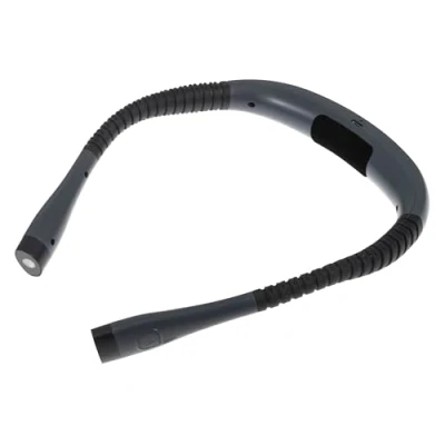 Imagen de PURElite Luz de cuello recargable LED flexible para libros, lámpara lectura ajustable manos libres, regulable, 3 bombillas color leer, costura, manualidades Negro