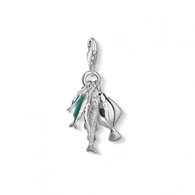 Imagen de Thomas Sabo bloqueo peces colgante plateado/marrón esmaltados 1193 603 7