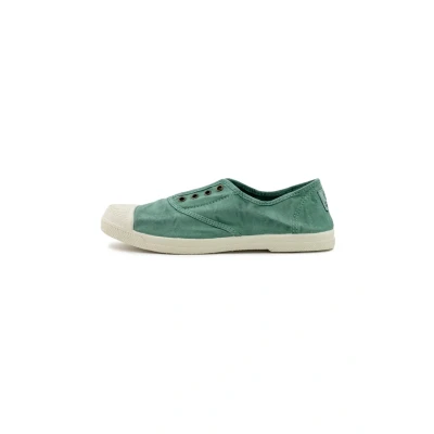 Imagen de Natural World Eco Zapatillas Mujer de algodón orgánico y Caucho Color Albahaca 102E