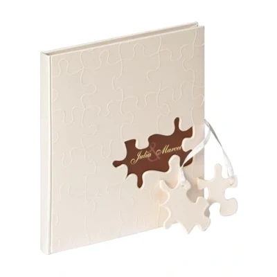 Imagen de Walther Design, Libro De Visitas, Puzzle, GB 173, Firmas, 23x25 cm, 144 Páginas Blancas