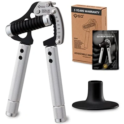 Imagen de GD Grip de Agarre Mano Ajustable, fortalecedor (55 a 198 Libras. Ext Hierro 90)