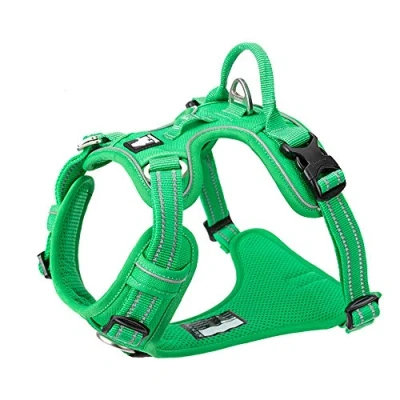 Imagen de TRUE LOVE Truelove TLH56512 Arnés reflectante de nailon para perro, ajustable, control cómodo, colores brillantes, color verde hierba