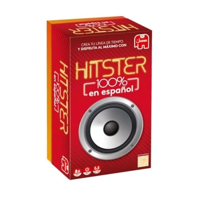 Imagen de Hitster 100% en español Juego de Mesa Adulto, Cartas con 300 Éxitos Musicales, 2 a 10 Jugadores +16, App Gratuita