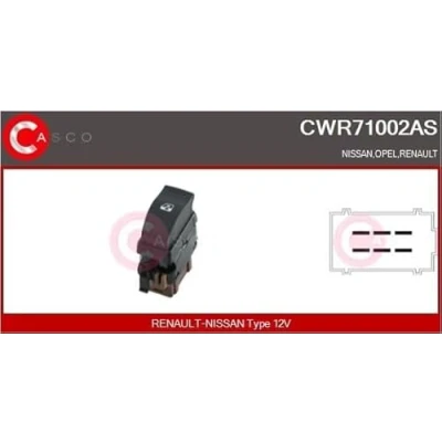 Imagen de CASCO CWR71002AS Interruptor, elevalunas Lado de pasajero NISSAN: Primastar Furgón, OPEL: Movano A Bus, Furgoneta, RENAULT: MASTER 2 Bus