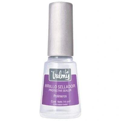 Imagen de Valmy Brillo Sellador de Esmalte Uñas para Prolongar la Duración Manicura y Pedicura, 14 ml