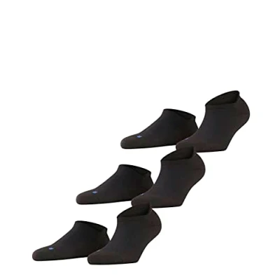 Imagen de Falke COOL KICK 3PACK Sneaker Socks Unisex Anatomical Plush SOLE Calcetines tobilleros black, Talla: 37 38, Black