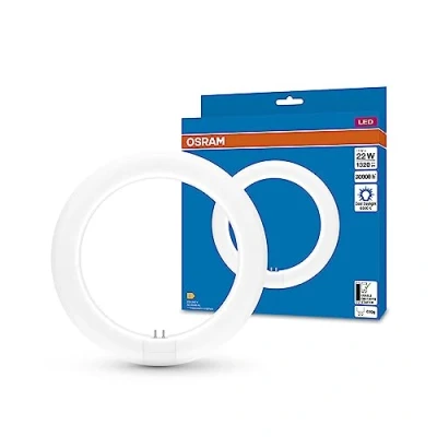 Imagen de OSRAM LED TUBE T9C EM 22, tubo circular, 11W, 1320lm, 6500K, luz blanca diurna, alternativa a las lámparas fluorescentes clásicas T9, larga vida útil, optimo consumo de energía (212 mm)
