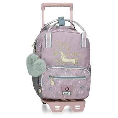 Imagen de Enso Beautiful day Mochila Preescolar con Carro Morado 23x28x10 cms Poliéster 6,44L