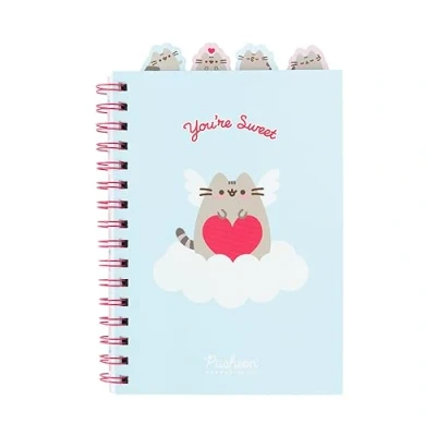 Imagen de Grupo Erik Cuaderno Pusheen Purrfect Love Collection A5 con 4 separadores rayado Libreta de rayas notas Bloc