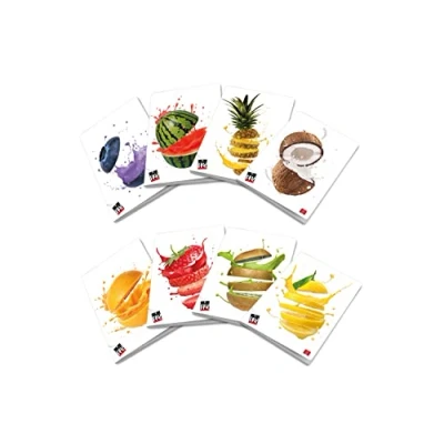 Imagen de Pigna FRUITS Maxi Cuadernos A4 Rayado 0Q, Cuadros 5mm con margen, Paquete de 10 unidades