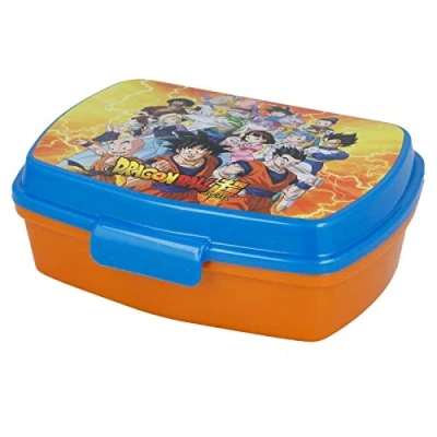 Imagen de ALMACENESADAN 2716; Sandwichera rectangular multicolor Dragon ball; producto de plástico; libre BPA