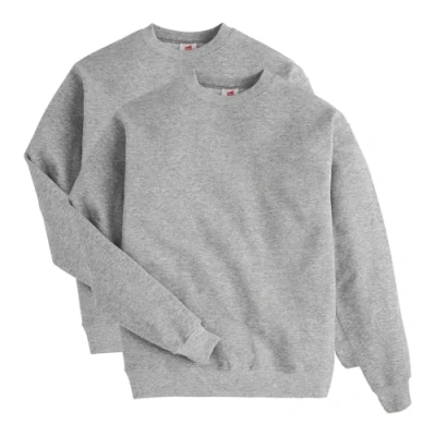 Imagen de Hanes Men&#039;s EcoSmart Fleece Sweatshirt, Light Steel, Large (Pack of 2)