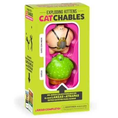 Imagen de Exploding Kittens Catchables 2 Pack Juego De Mesa para Adultos Y Familias Lánzalos Átrapalos Ganar a Partir 8 Años 4 Jugadores 10 Minutos por Partida Español