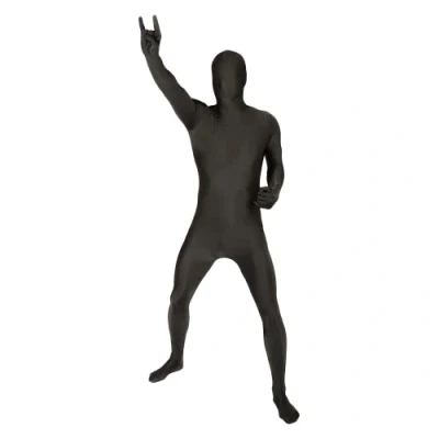 Imagen de Morphsuits Disfraz de segunda piel (pegado al cuerpo), Negro, talla L (MSBKL)
