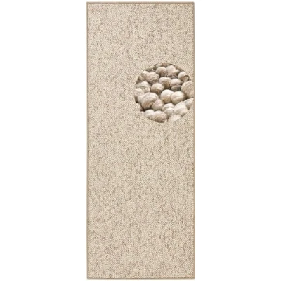 Imagen de BT Carpet Wolly Alfombra de salón Pelo Corto (80 x 300 cm), Color Crema, Polipropileno, Beige marrón