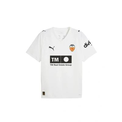 Imagen de PUMA Camiseta Valencia CF 1.ª equipación 25/26 para hombre, Sport, Blanco, M