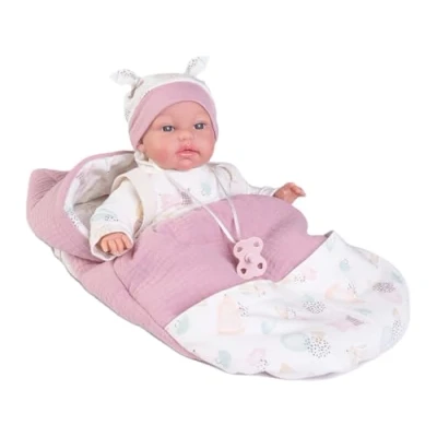 Imagen de Muñecas Antonio Juan 70251 Recien Nacida Baby Toneta palabritas Saco Mochila, Multicolor, M