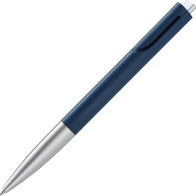Imagen de Bolígrafo Lamy NOTO Plateado Azul Negro 1 mm Media 12 Unidades