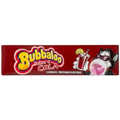 Imagen de Bubbaloo Chicle Infantil de Cola con Azúcar, 18 envases 5 chicles
