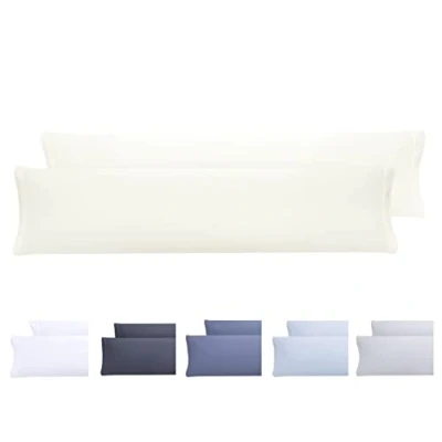 Imagen de Todocama Juego de 2 Fundas Almohada, Microfibra Extra Suave, hipoalergénicas. 150x40 cm Beige