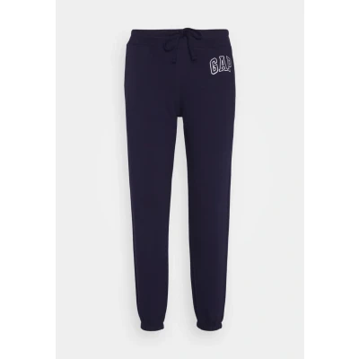 Imagen de GAP Pantalones deportivos de forro polar con logotipo para mujer, Uniforme azul marino., Large