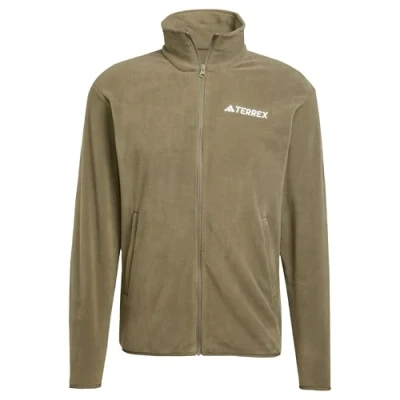 Imagen de adidas Hombre Terrex Multi Essentials Full Zip Fleece Jacket, Olive strata, L