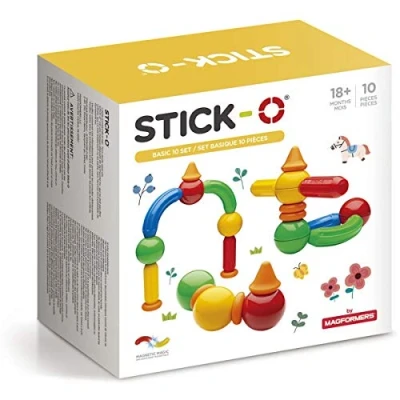 Imagen de Stick O Bloque de construcción magnéticos para Niños a Partir 1 año Juguetes creativos educativos con imán 20 Modelos niñas Montessori 10 Piezas