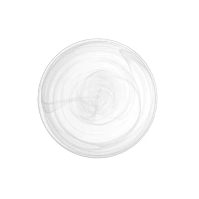 Imagen de H&amp;h set 6 piatti piani alabastro in vetro bianco cm27,5