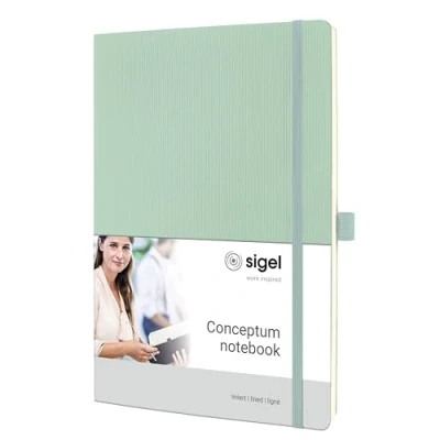 Imagen de SIGEL CO335 Conceptum Libreta, rayado, aprox. A4, verde, tapa blanda, 194 páginas