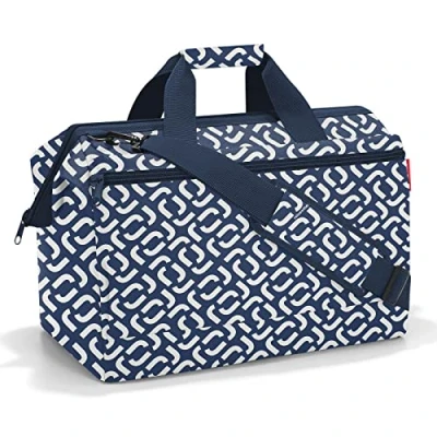 Imagen de reisenthel Allrounder L Pocket Bolso versátil para Viajes, Trabajo y Ocio, con una práctica función engancharlo a un Carrito, en Azul Signature Navy