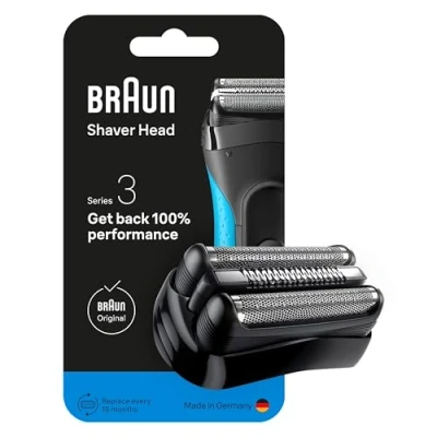Imagen de Braun Series 3 Cabezal de Recambio ORIGINAL Para Afeitadora Eléctrica Hombre, Compatible Con Las Máquinas Afeitar 3, Afeitado Apurado y Suave, Fabricado en Alemania, 21B