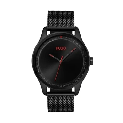 Imagen de HUGO Reloj Analógico de Cuarzo para hombre con correa malla acero inoxidable Negro 1530044