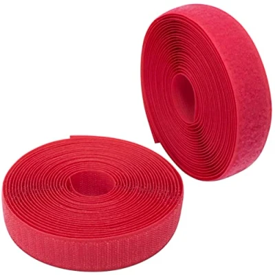 Imagen de AERZETIX C65930 Cinta/rollo de scratch 25mm 5 metros auto agarre organizador/sujetacables tira enganche bolsa prenda correa color: magenta claro en poliamida y poliéster