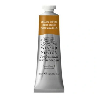 Imagen de Winsor &amp; Newton Acuarela Profesional Pintura de Acuarela, Alta Luminosidad, Resistente a la Luz, Calidad Archivo, Tubo 37 ML, Color Ocre Amarillo