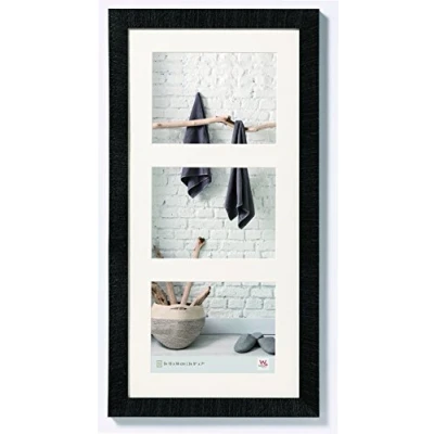 Imagen de Walther Design Walther, Home, Marco Multifoto De Madera Para 3 Fotos, HO228B, 29.8 x 52.1 cm, Negro