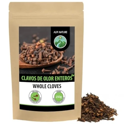Imagen de clavos enteros (250g), de olor, enteros, secados suavemente, 100% natural, vegano