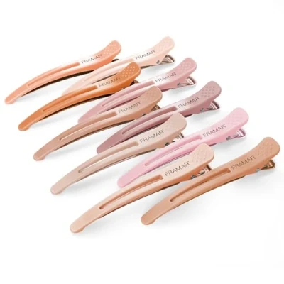 Imagen de FRAMAR pinzas para el cabello seccionadoras de Neutral cabello, peinar, seccionar Paquete 10