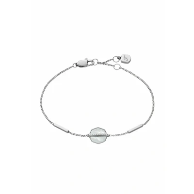 Imagen de Fossil Pulsera de cadena fina en acero inoxidable con cierre langosta para mujer