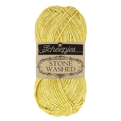 Imagen de Scheepjes 812 Limón Cuarzo Stone Washed Hilo 1x50g