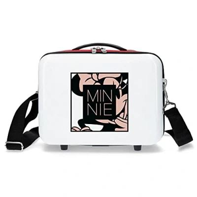 Imagen de Disney Pretty Minnie Neceser Adaptable Blanco 29x21x15 cms Rígido ABS 9,14L 0,84 kgs 0