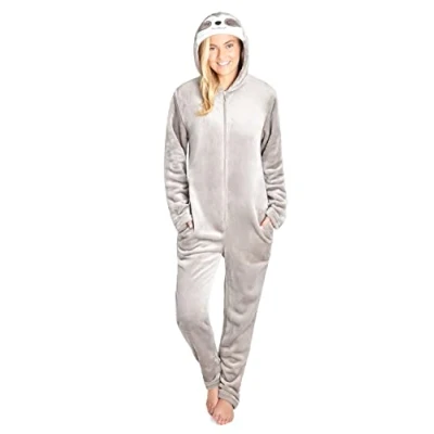 Imagen de CityComfort Pijama Entero Mujer, de Polar Suave Cómodo Calentito S XL (Gris Sloth, M)