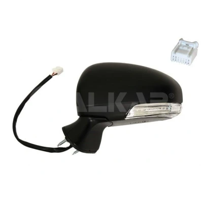 Imagen de Espejo retrovisor Alkar 6143257 izquierda imprimado eléctrico calefactable, abatible eléctricamente, asférico para vehíc. con volante a la