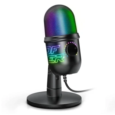 Imagen de Spirit Of Gamer EKO 400 RGB Microfono PC Gaming Profesional de Condensador Graba tu Voz fácilmente Ideal para ASMR, Streaming, Youtube, Podcast Micro USB Sobremesa PC/PS4/PS5