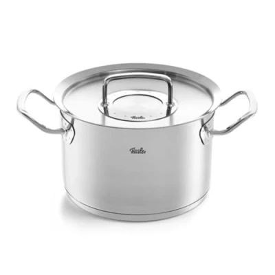 Imagen de Fissler Original Profi Collection Olla de 4,0 L y 20 cm diámetro, acero inoxidable, con tapa metal, escala medición interior, inducción