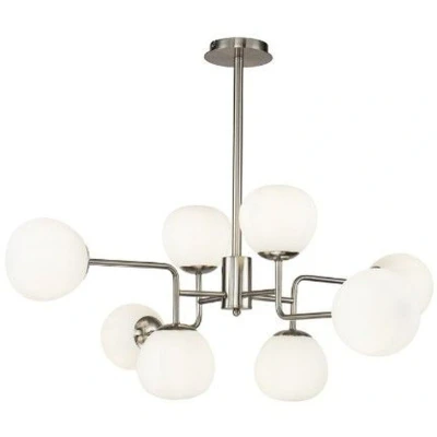 Imagen de Maytoni Erich colgante 8 luces níquel/blanco