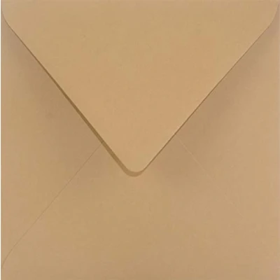 Imagen de Netuno 25x sobres cuadrados de colores marrones claros DIN 153x153mm 115g Sirio Color Bruno con solapa engomada puntiaguda sin ventana para invitaciones tarjetas vales boda cartas Navidad bricolaje